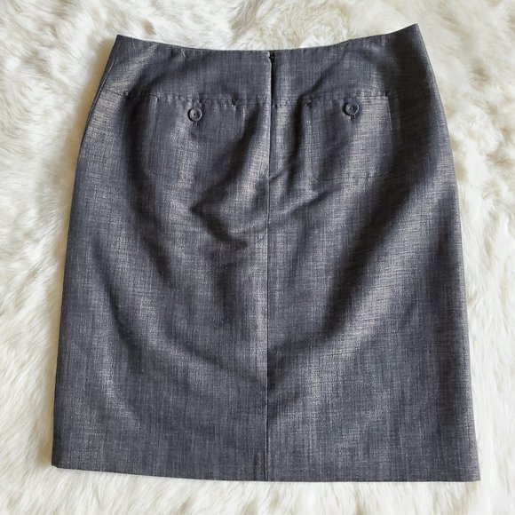 Magaschoni Collection Metallic Straight Skirt 6 - Picture 4 of 11